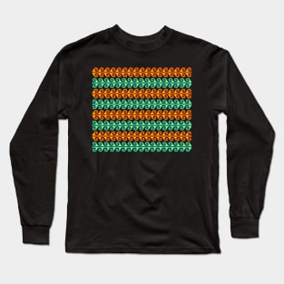 Wavy Pattern Long Sleeve T-Shirt